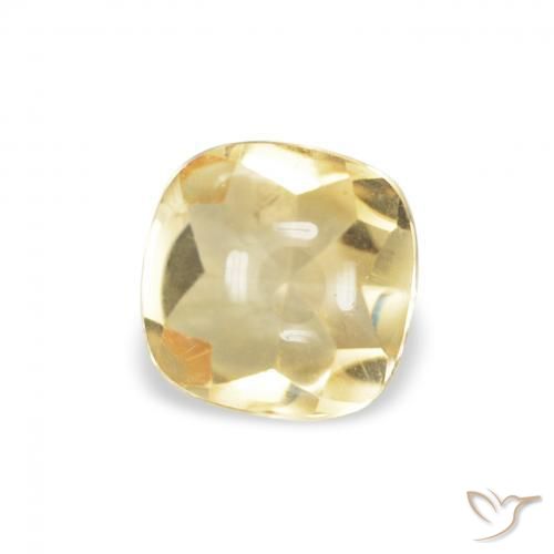 Citrino Ouro Natural 0.57ct, Almofada, Transparente