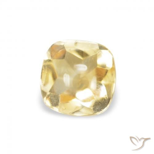 Citrino Dourado Natural 0.59ct, Almofada, Transparente
