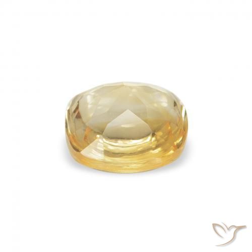 Citrino Dourado Natural 0.59ct, Almofada, Transparente