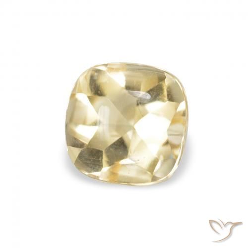 Citrino Dourado Natural 0.66ct, Almofada, Transparente