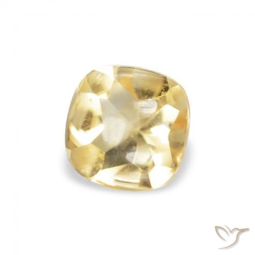Citrino Dourado Natural 0.57ct, Almofada, Transparente