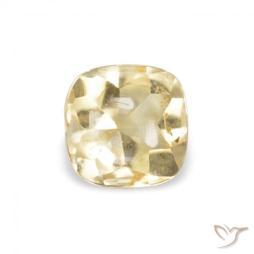 0.60ct Natural Dourado Citrino, Almofada, Transparente