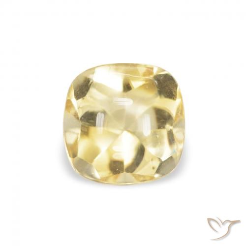 0.70ct Natural Dourado Citrino, Almofada, Transparente