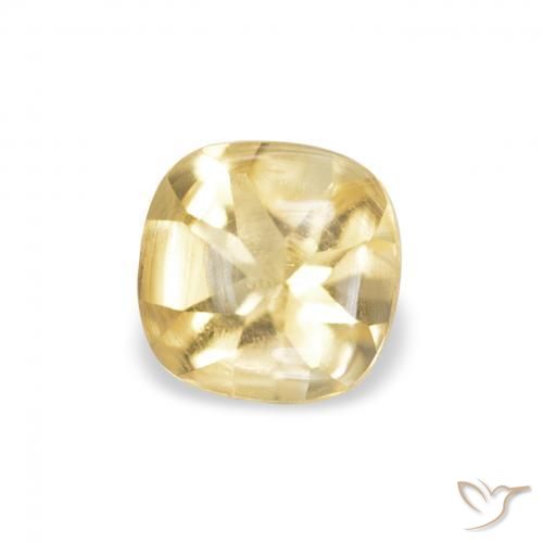Citrino Dourado Natural 0.51ct, Almofada, Transparente