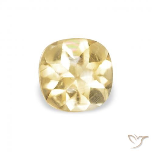 0.54ct Natural Dourado Citrino, Almofada, Transparente