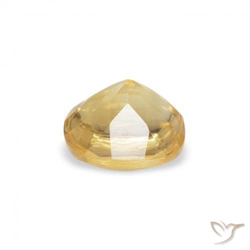 Citrino Dourado Natural 0.54ct, Almofada, Transparente
