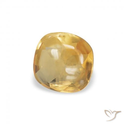 Citrino ouro médio Natural 0.45ct, Almofada, Transparente