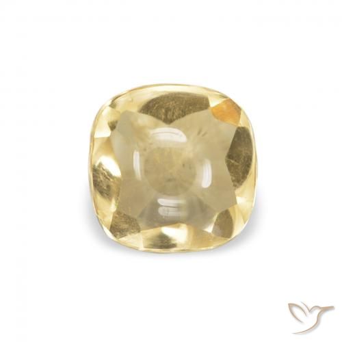 0.56ct Natural Dourado Citrino, Almofada, Transparente