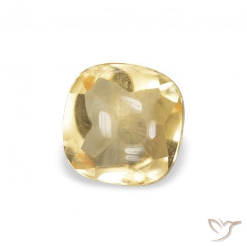Citrino Dourado Natural 0.56ct, Almofada, Transparente