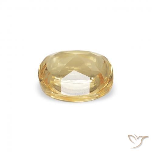 Citrino Dourado Natural 0.56ct, Almofada, Transparente