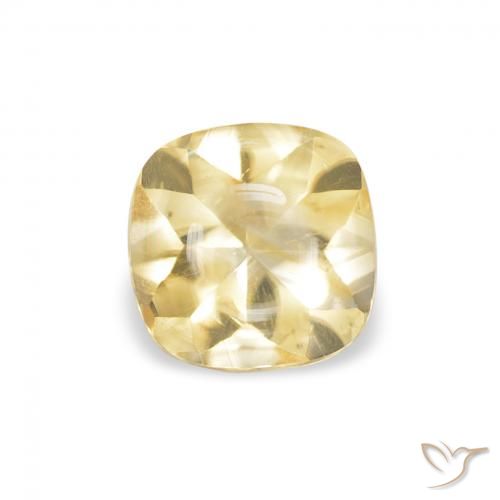0.65ct Natural Dourado Citrino, Almofada, Transparente