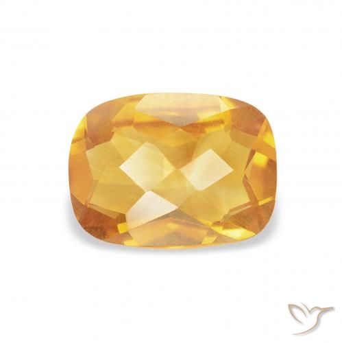 1.18ct Natural Laranja Médio Citrino, Almofada, VS