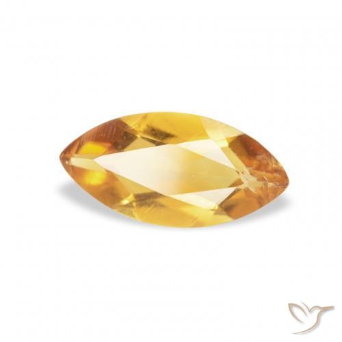 Citrino Laranja Dourada Natural 0.41ct, Marquesa, VS