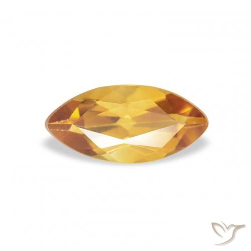 0.43ct Natural Medium Light-Golden Citrino, Marquesa, VS