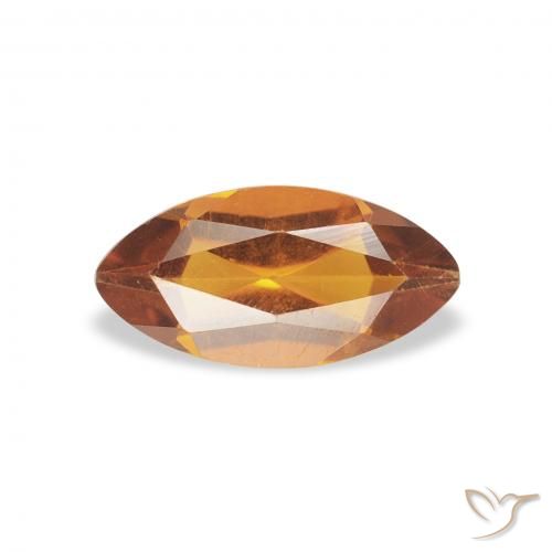 0.50ct Natural Laranja Médio Citrino, Marquesa, VS