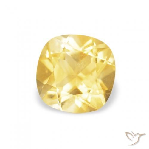 Citrino amarelo médio Natural 0.46ct, Almofada, VS