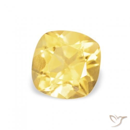 Citrino Luz Dourada Natural 0.47ct, Almofada, VS