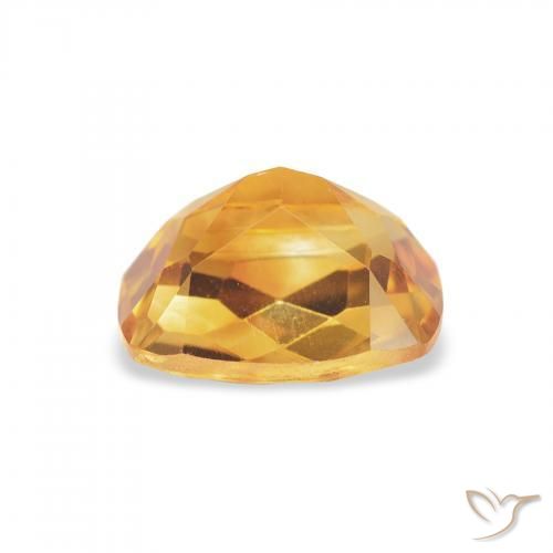 Citrino Laranja Profundo-Ouro Natural 1.49ct, Almofada, VVS