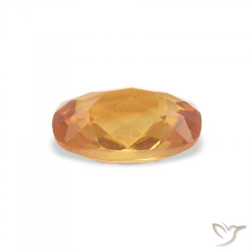 Citrino Laranja Profundo-Ouro Natural 1.15ct, Almofada, VVS