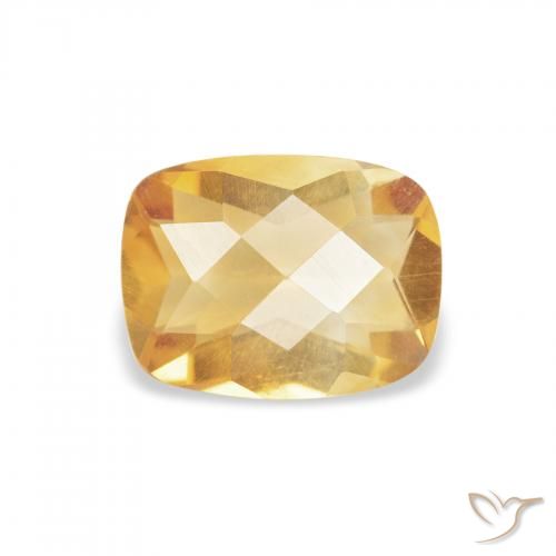 0.96ct Natural Dourado Citrino, Almofada, VVS