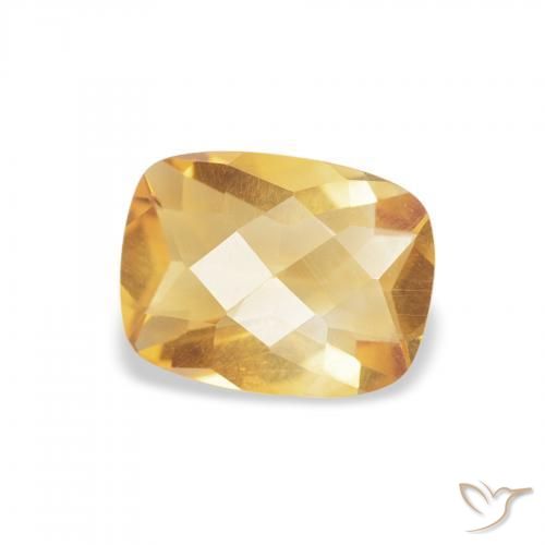 Citrino Dourado Natural 0.96ct, Almofada, VVS