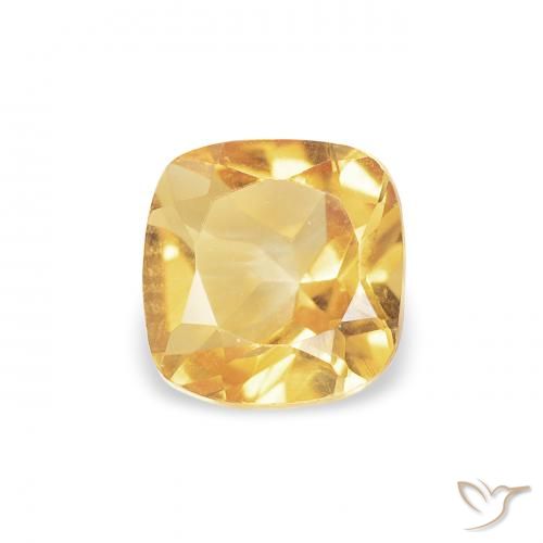 0.51ct Natural Dourado Citrino, Almofada, VVS
