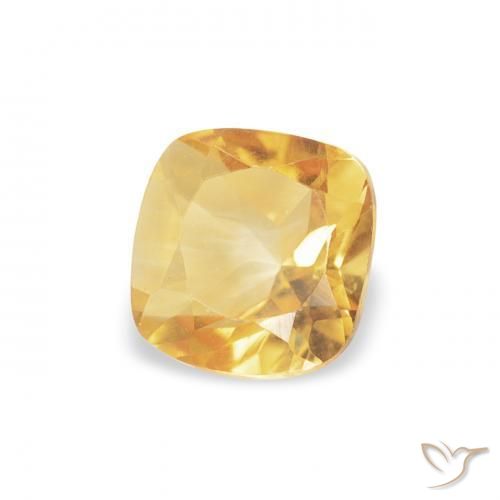 Citrino Dourado Natural 0.51ct, Almofada, VVS