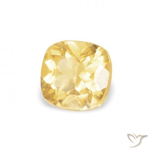 Citrino amarelo médio Natural 0.40ct, Almofada, VVS