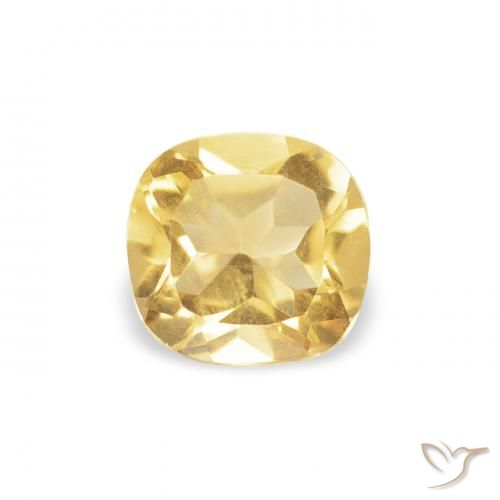 0.37ct Natural Ouro Citrino, Almofada, VVS