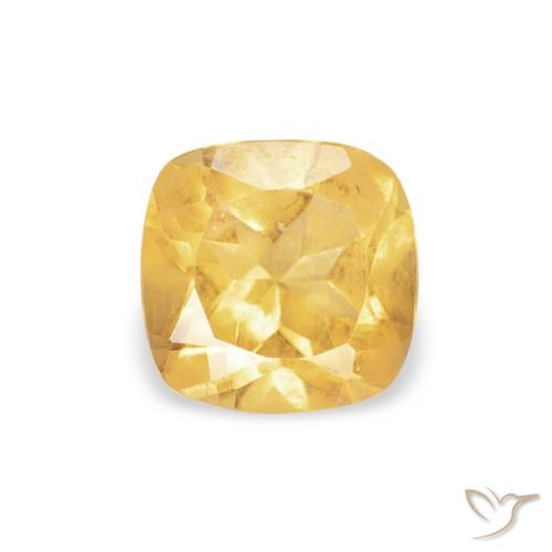 0.48ct Natural Ouro Citrino, Almofada, VVS
