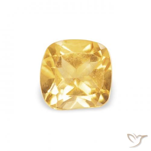 0.44ct Natural Ouro Citrino, Almofada, VVS