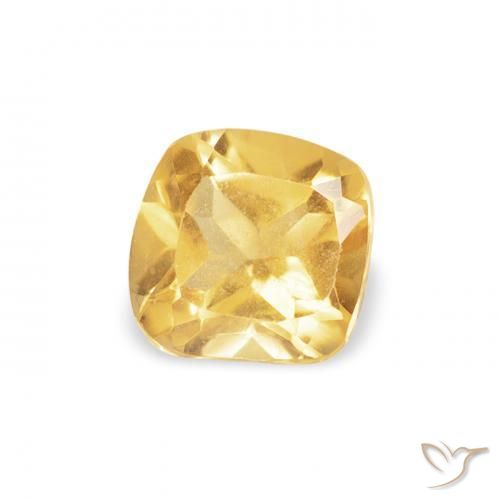 Citrino Ouro Natural 0.44ct, Almofada, VVS