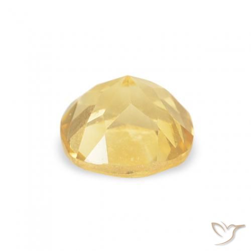 Citrino Luz amarela Natural 0.55ct, Almofada, VVS