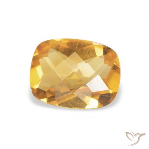 Citrino Medium Light Orange-Gold Natural 1.00ct, Almofada, VVS