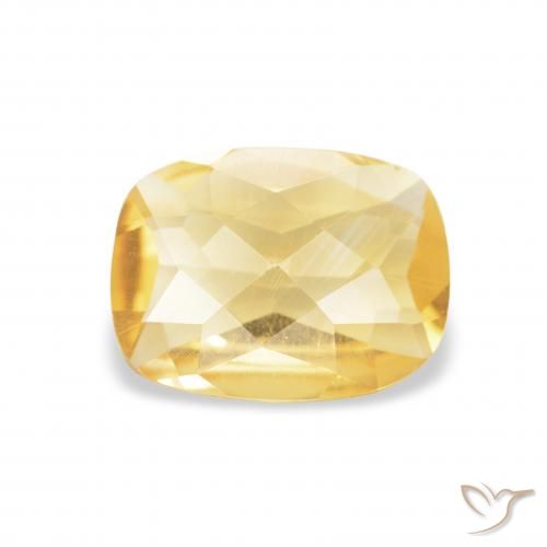 0.81ct Natural Ouro Citrino, Almofada, VVS