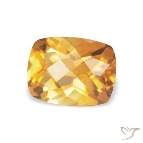 Citrino Laranja-Ouro Natural 1.35ct, Almofada, VVS