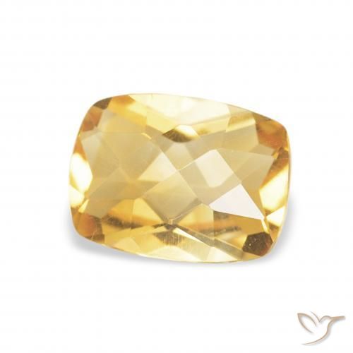 Citrino Ouro Natural 1.20ct, Almofada, VVS
