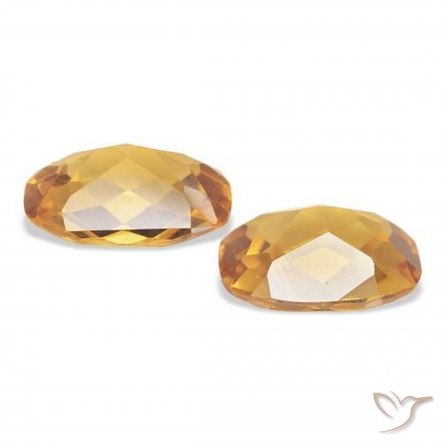 Pedras preciosas de Citrino Medium Light-Golden natural de 2.00 ct, Almofada, VVS-VS