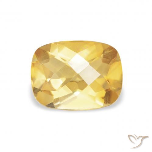 1.16ct Natural ouro médio Citrino, Almofada, VVS-VS