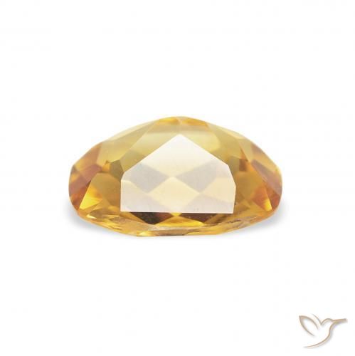 Citrino ouro médio Natural 1.16ct, Almofada, VVS-VS