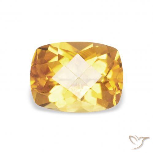 1.43ct Natural Medium Light-Golden Citrino, Almofada, VS