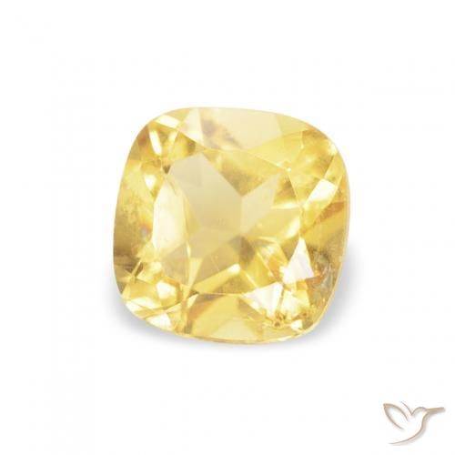 Citrino Luz Dourada Natural 0.47ct, Almofada, VS