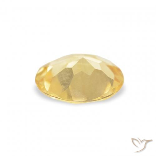 Citrino Luz amarela Natural 0.73ct, Redondo, VVS