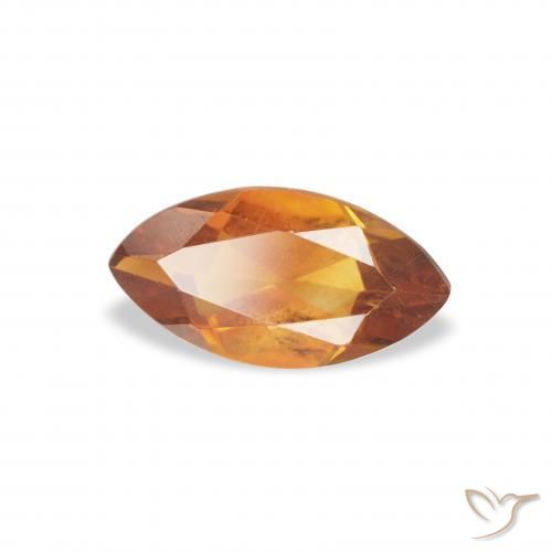 Citrino laranja marrom Natural 0.49ct, Marquesa, VVS
