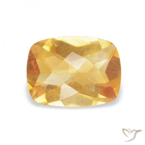 1.07ct Natural Medium Light-Golden Citrino, Almofada, VVS-VS