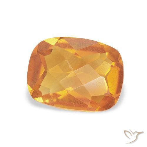 Citrino Laranja-Ouro Natural 1.20ct, Almofada, VVS-VS