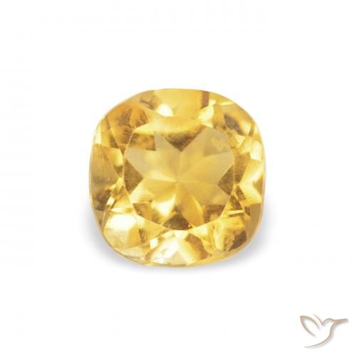 0.44ct Natural Dourado Citrino, Almofada, VVS-VS