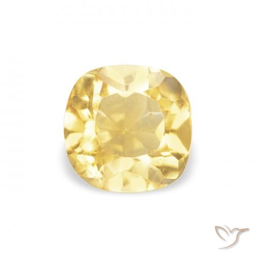 0.47ct Natural Amarelo Dourado Claro Citrino, Almofada, VVS-VS