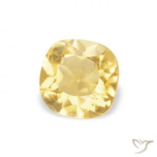 Citrino Amarelo Dourado Claro Natural 0.47ct, Almofada, VVS-VS