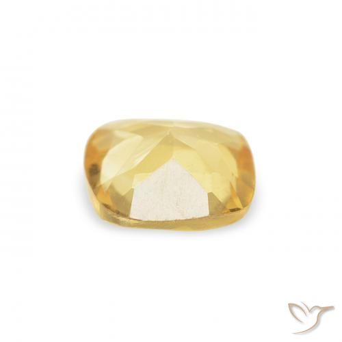 Citrino Luz amarela Natural 0.42ct, Almofada, VVS-VS